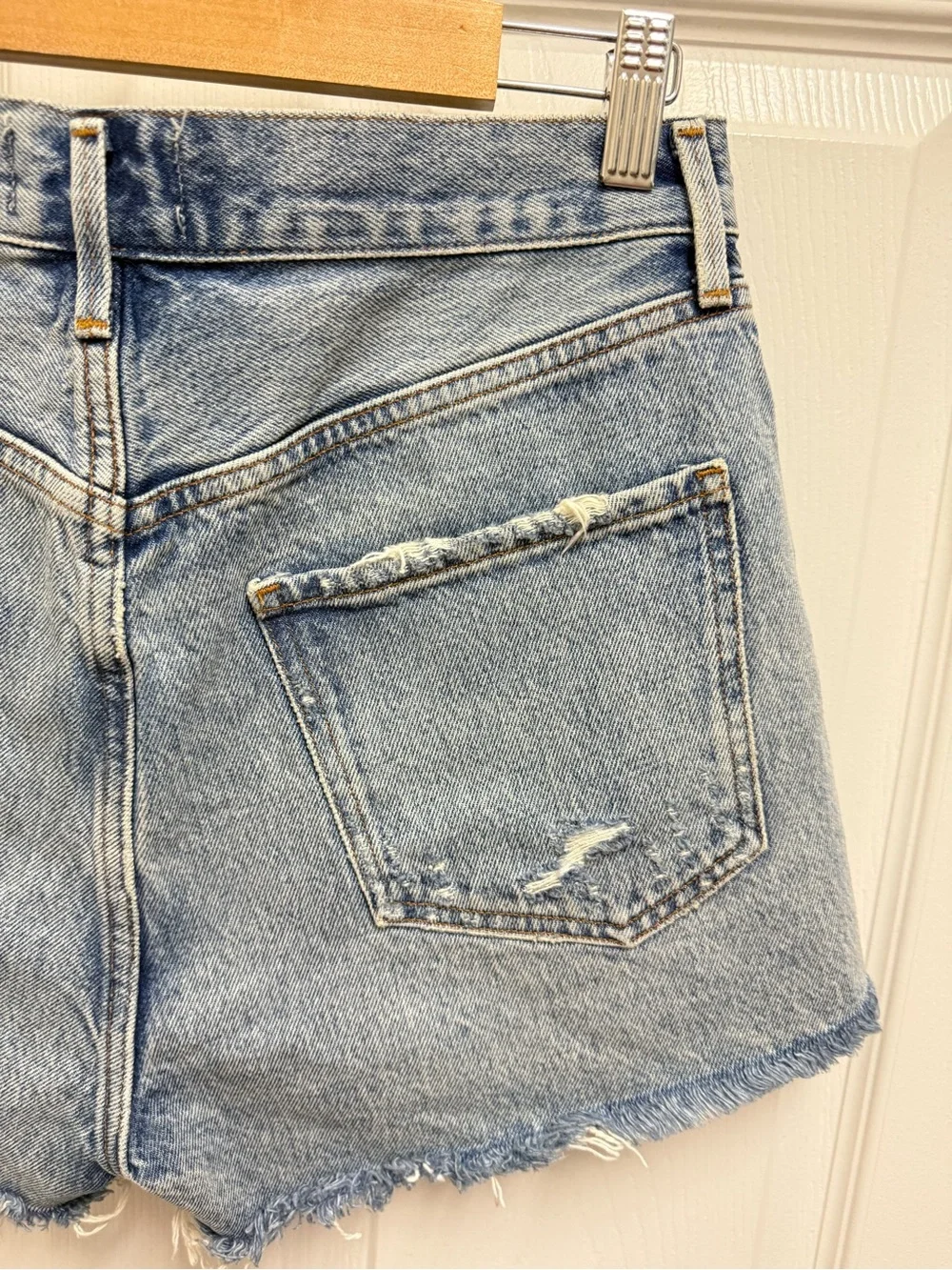 Agolde Denim Cut Off Shorts